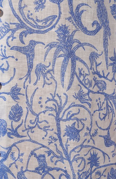 Льняная рубашка KITON, арт. UMC024H08902, фото 5