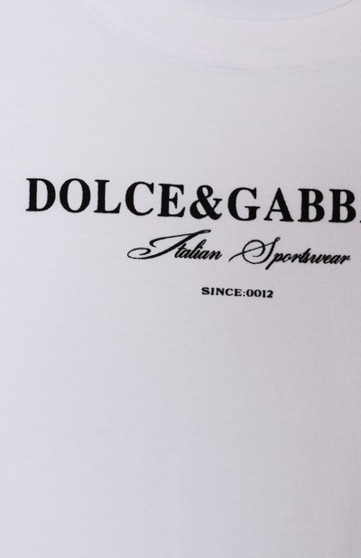Хлопковая футболка DOLCE & GABBANA, арт. L4JTHU/G7PBN/8-12+, фото 3