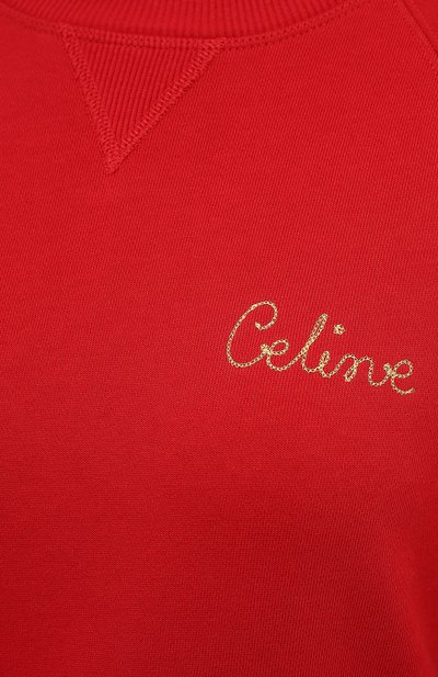 Хлопковый свитшот CELINE, арт. 2Y144052H, фото 5