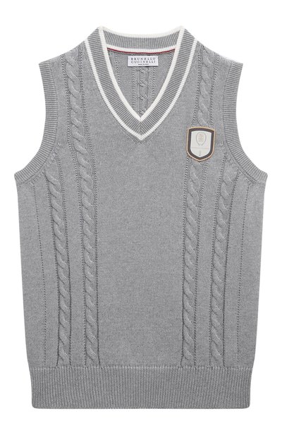 Хлопковый жилет BRUNELLO CUCINELLI, арт. B2873807TB