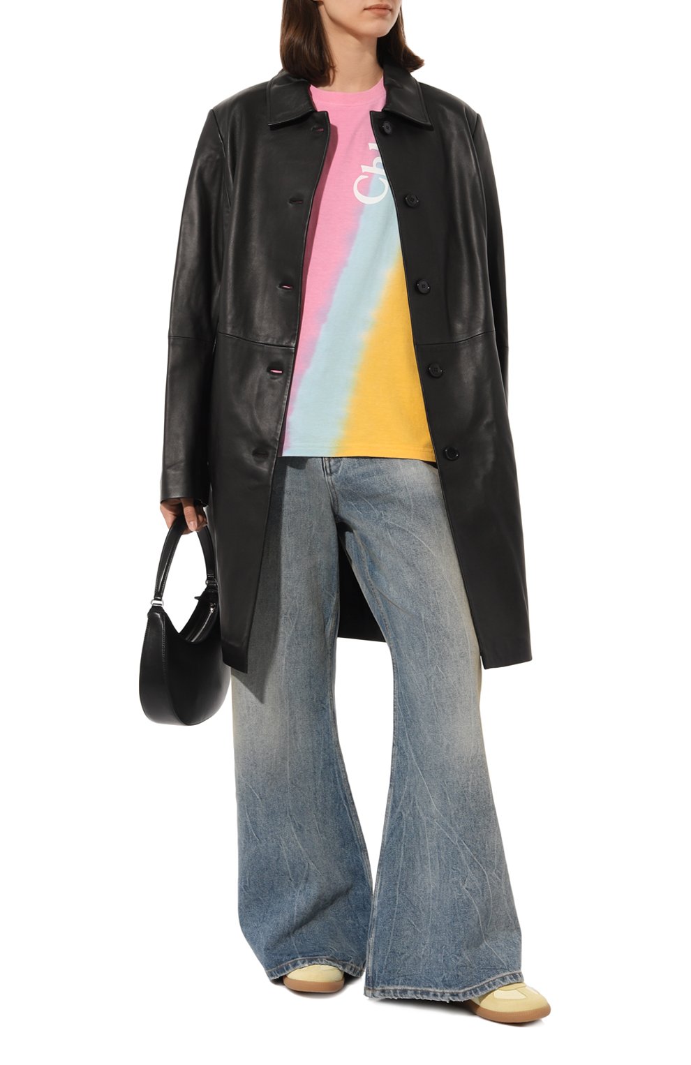 Хлопковая футболка CHLOÉ, арт. CHC23AJH01181, фото 2