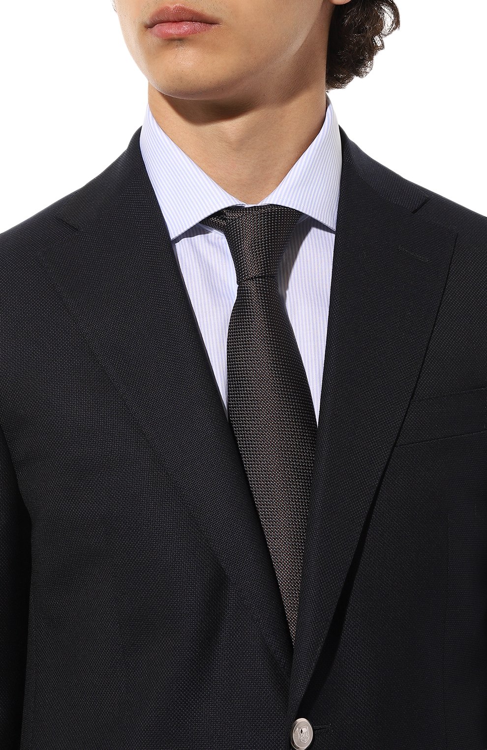 Шелковый галстук CORNELIANI, арт. 92U390-3820315, фото 2