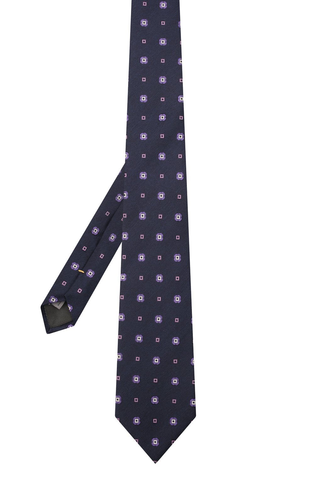 Шелковый галстук CANALI темно-синего цвета по цене 13250 руб., арт. 18/HJ03412, фото 3 Шелковый галстук CANALI, арт. 18/HJ03412, фото 3