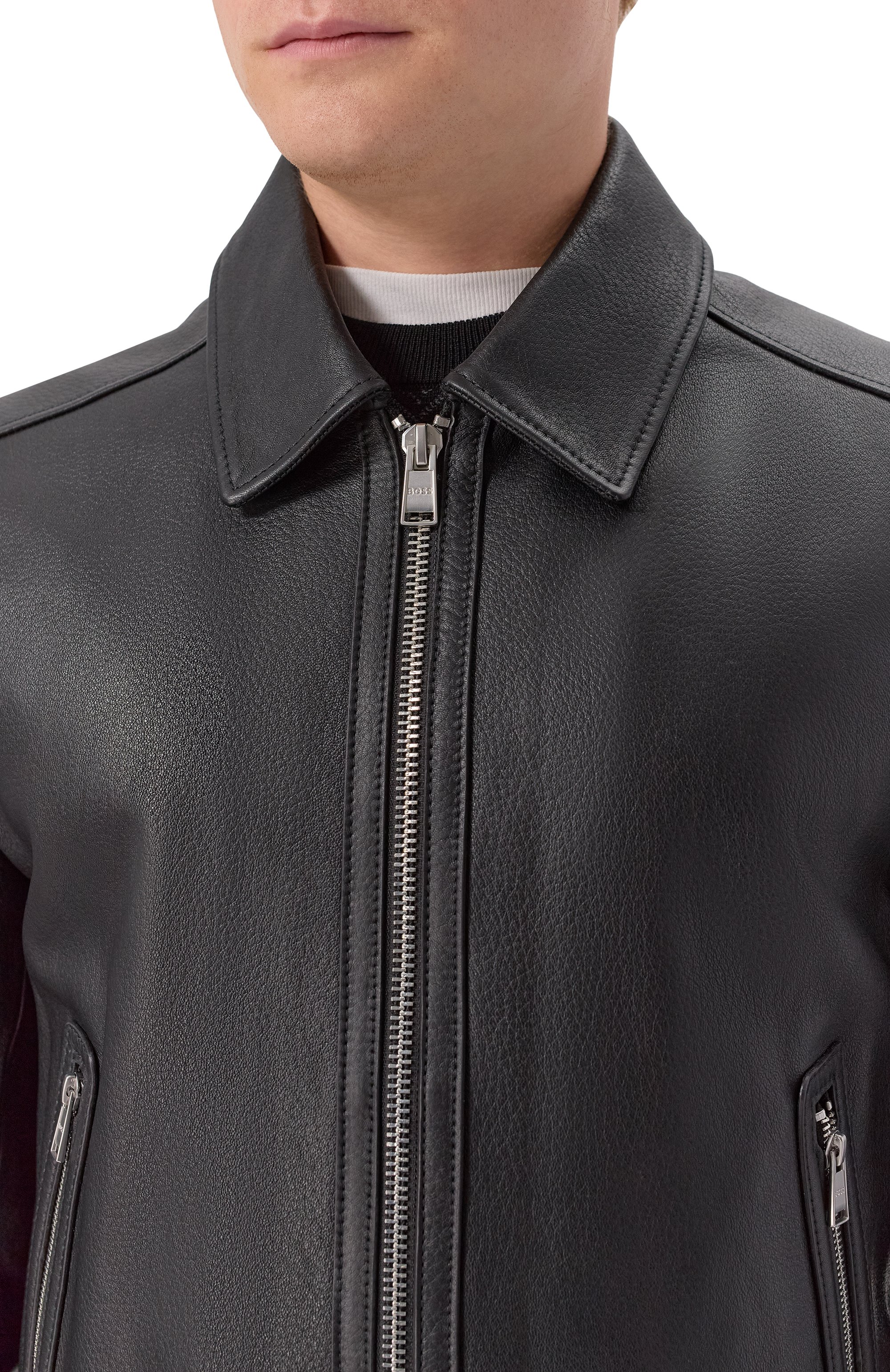 Кожаная куртка BOSS, арт. 50543214, фото 5