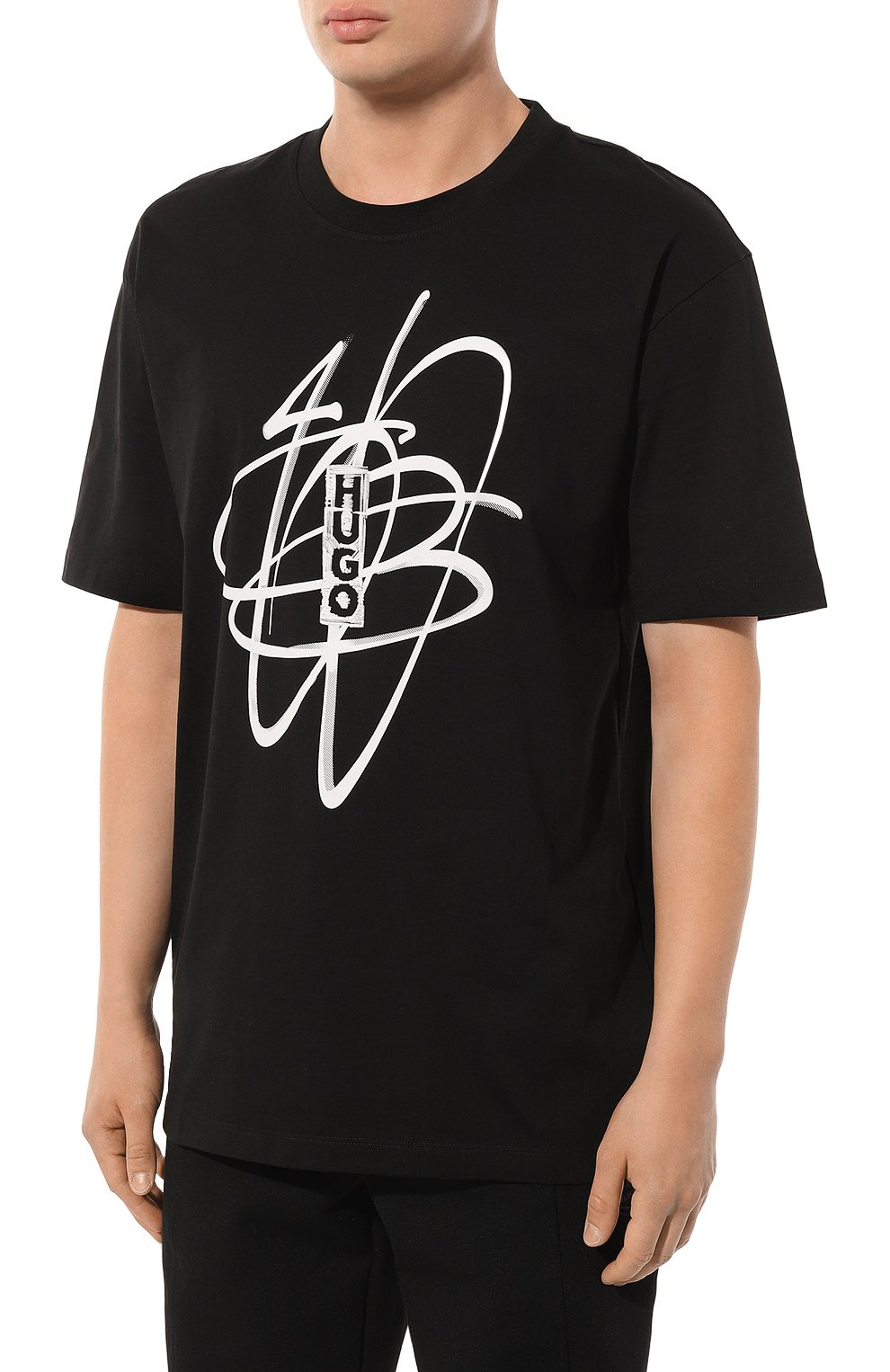 Хлопковая футболка HUGO, арт. 50494012, фото 3