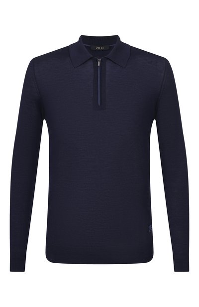Мужское поло из шерсти и шелка ZILLI, арт. KZP001M0230VLSB00_002
