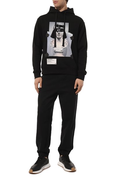 Хлопковое худи DIEGO VENTURINO, арт. D3S3FLHB, фото 2