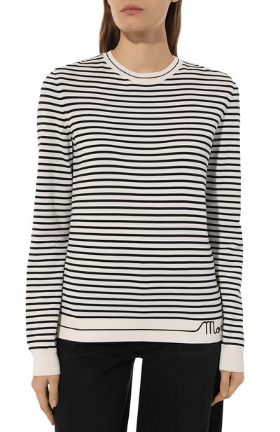 Хлопковый пуловер MONCLER, арт. 9C000-10-M1594, фото 3