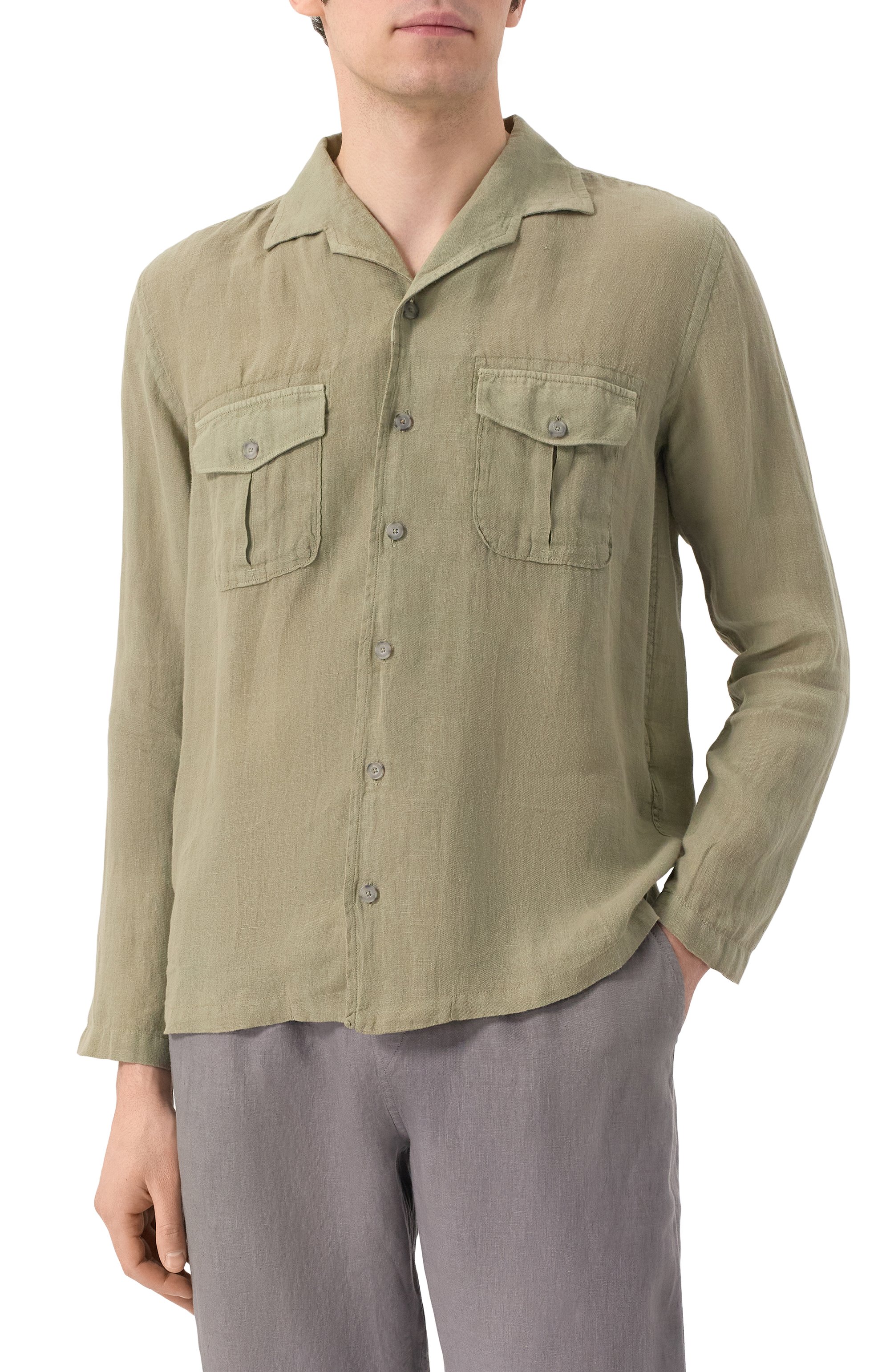 Льняная рубашка 120% LINO, арт. 32ALIM19QB/0115/000, фото 3