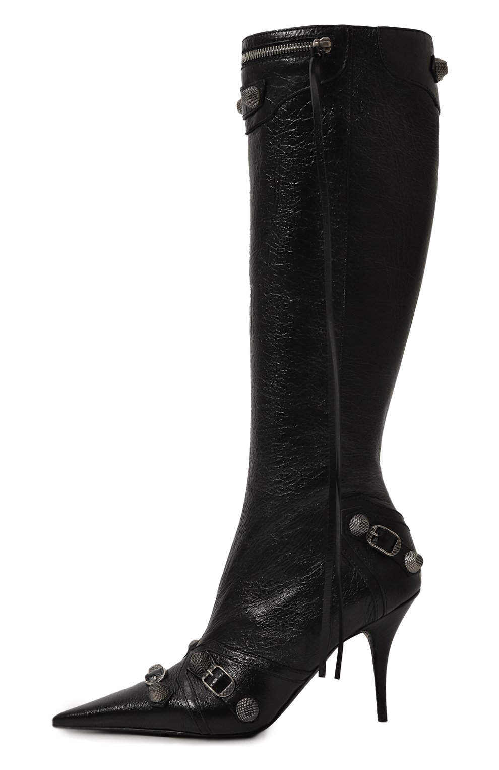 Кожаные сапоги cagole 90 BALENCIAGA, арт. 694395/WAD4E, фото 4