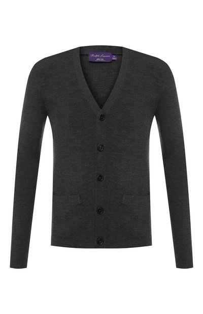 Шерстяной кардиган на пуговицах с v-образным вырезом RALPH LAUREN, арт. 790714519, фото 1