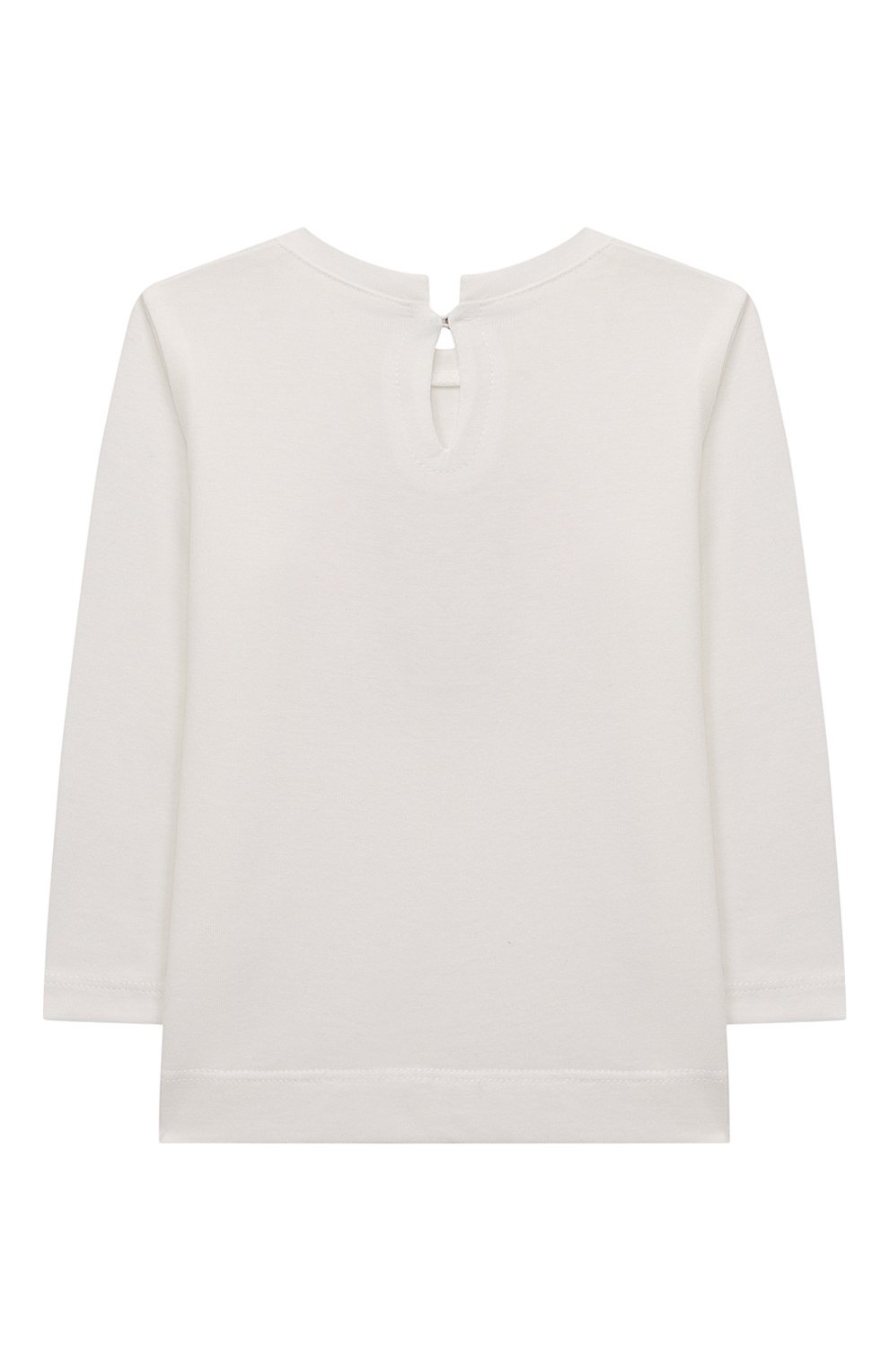 Хлопковый лонгслив MONNALISA белого цвета по цене 7540 руб., арт. 39B610., фото 2 Хлопковый лонгслив MONNALISA, арт. 39B610., фото 2