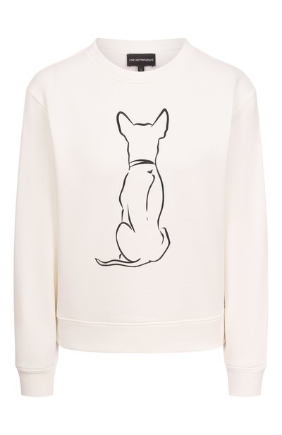 Женский хлопковый свитшот EMPORIO ARMANI, арт. EW001773/AF12538