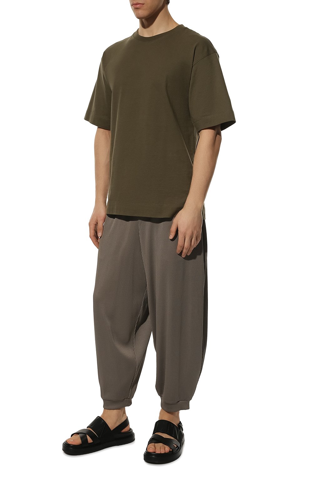 Джоггеры KAZUYUKI KUMAGAI серого цвета по цене 45800 руб., арт. AP21-007, фото 2 Джоггеры KAZUYUKI KUMAGAI, арт. AP21-007, фото 2