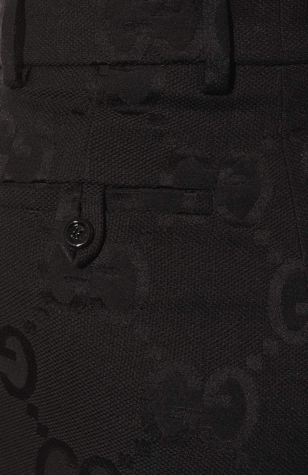 Хлопковые брюки GUCCI черного цвета по цене 132480 руб., арт. 675974 ZAHT6, фото 5 Хлопковые брюки GUCCI, арт. 675974 ZAHT6, фото 5