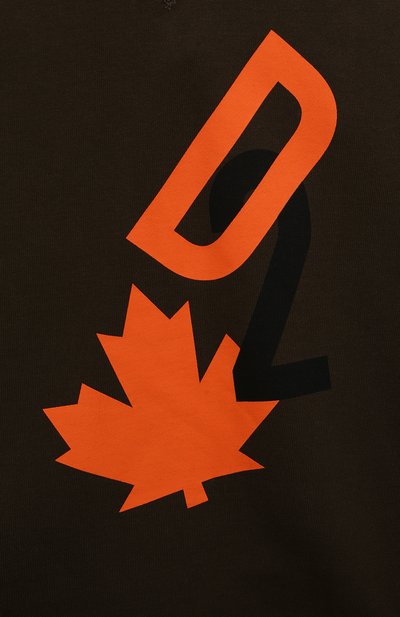 Хлопковое худи DSQUARED2 хаки цвета по цене 17300 руб., арт. DQ2465/D0094, фото 3 Хлопковое худи DSQUARED2, арт. DQ2465/D0094, фото 3