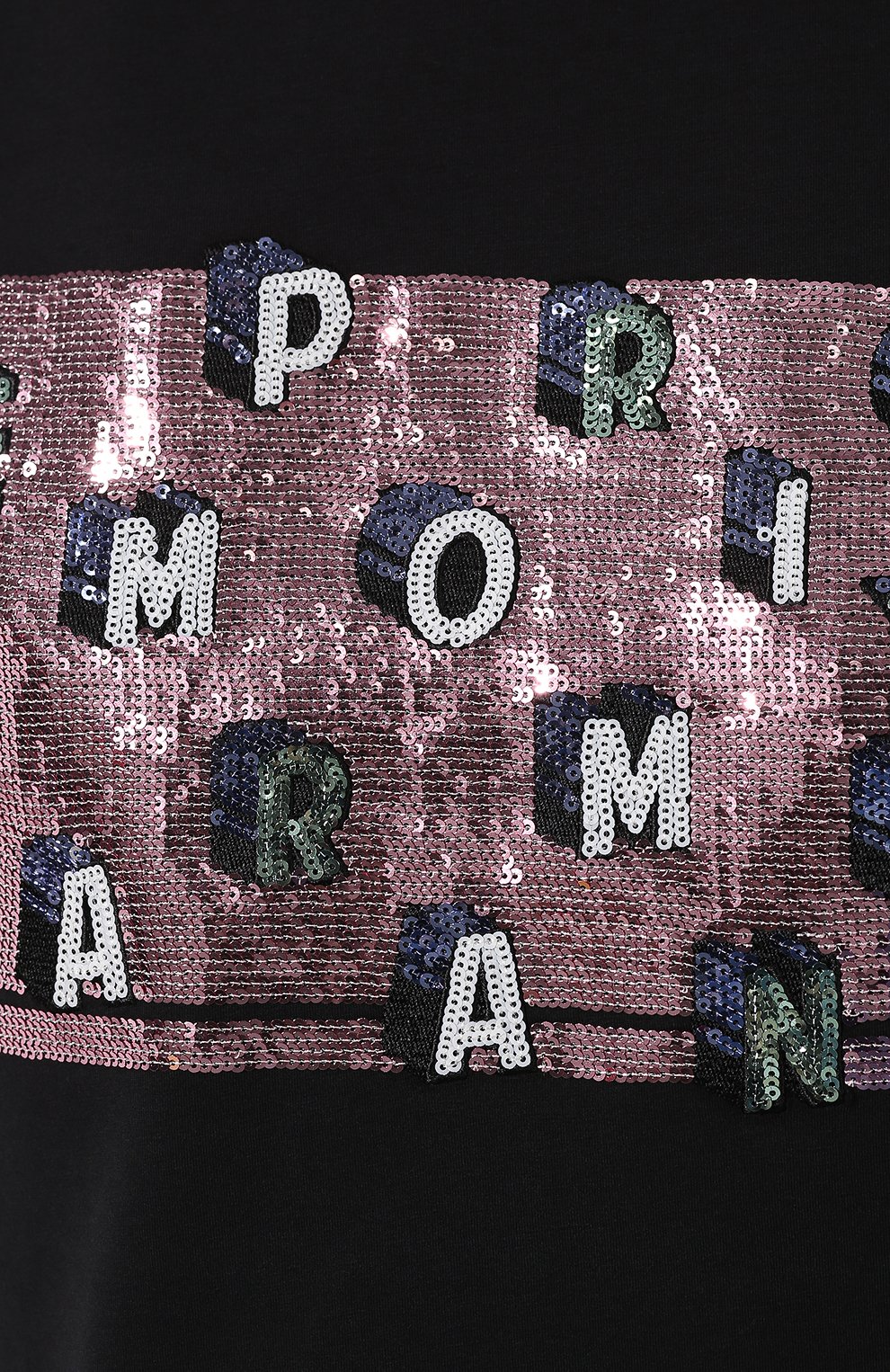 Хлопковая футболка EMPORIO ARMANI черного цвета по цене 23800 руб., арт. 6G2T7X/2J7SZ, фото 5 Хлопковая футболка EMPORIO ARMANI, арт. 6G2T7X/2J7SZ, фото 5
