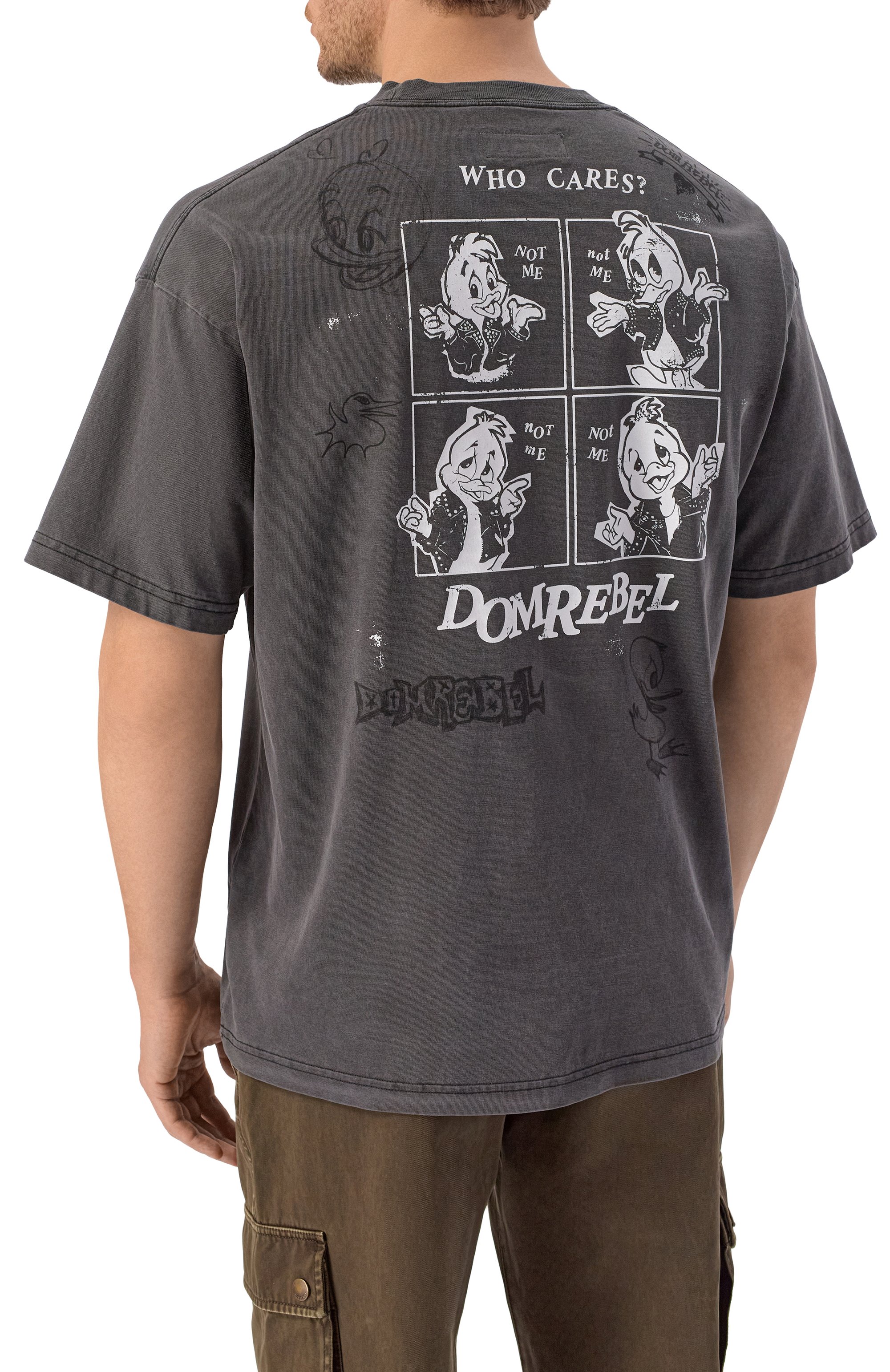 Хлопковая футболка DOMREBEL, арт. M WH0 CARES/T-SHIRT, фото 4