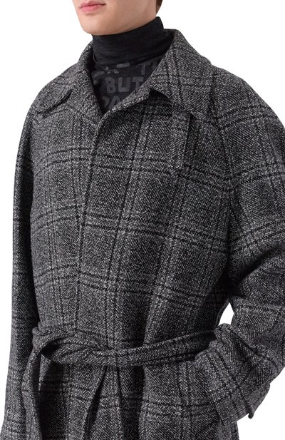 Шерстяное пальто BALENCIAGA серого цвета по цене 495000 руб., арт. 838934/TSU20, фото 5 Шерстяное пальто BALENCIAGA, арт. 838934/TSU20, фото 5
