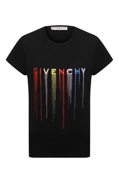 Женская хлопковая футболка GIVENCHY, арт. BW707Y3Z3R
