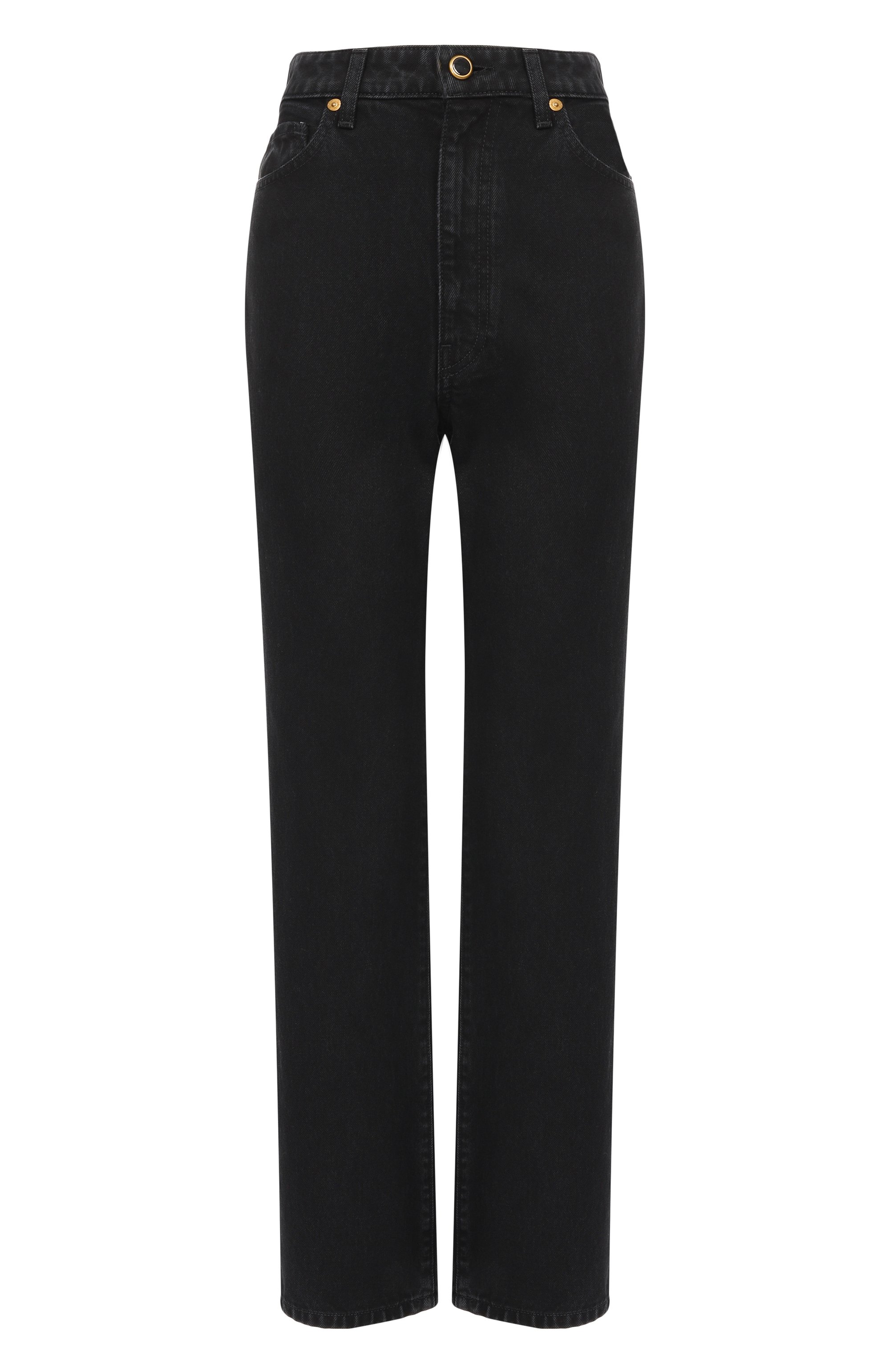 Джинсы KHAITE черного цвета по цене 74350 руб., арт. 1071-091/W913, фото 1 Джинсы KHAITE, арт. 1071-091/W913, фото 1