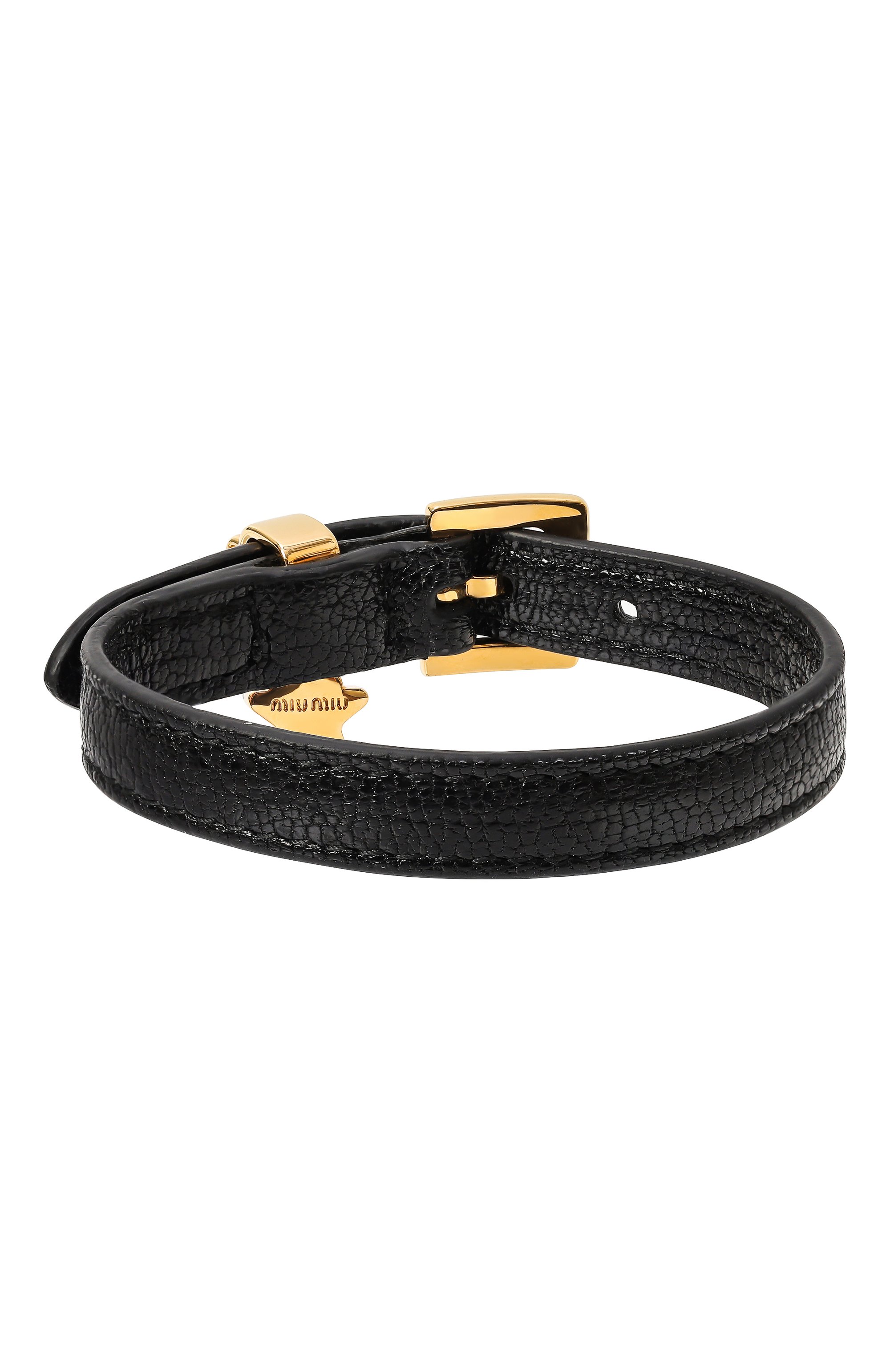 Браслет MIU MIU черного цвета по цене 31000 руб., арт. 5IB314-034-F0002, фото 3 Браслет MIU MIU, арт. 5IB314-034-F0002, фото 3