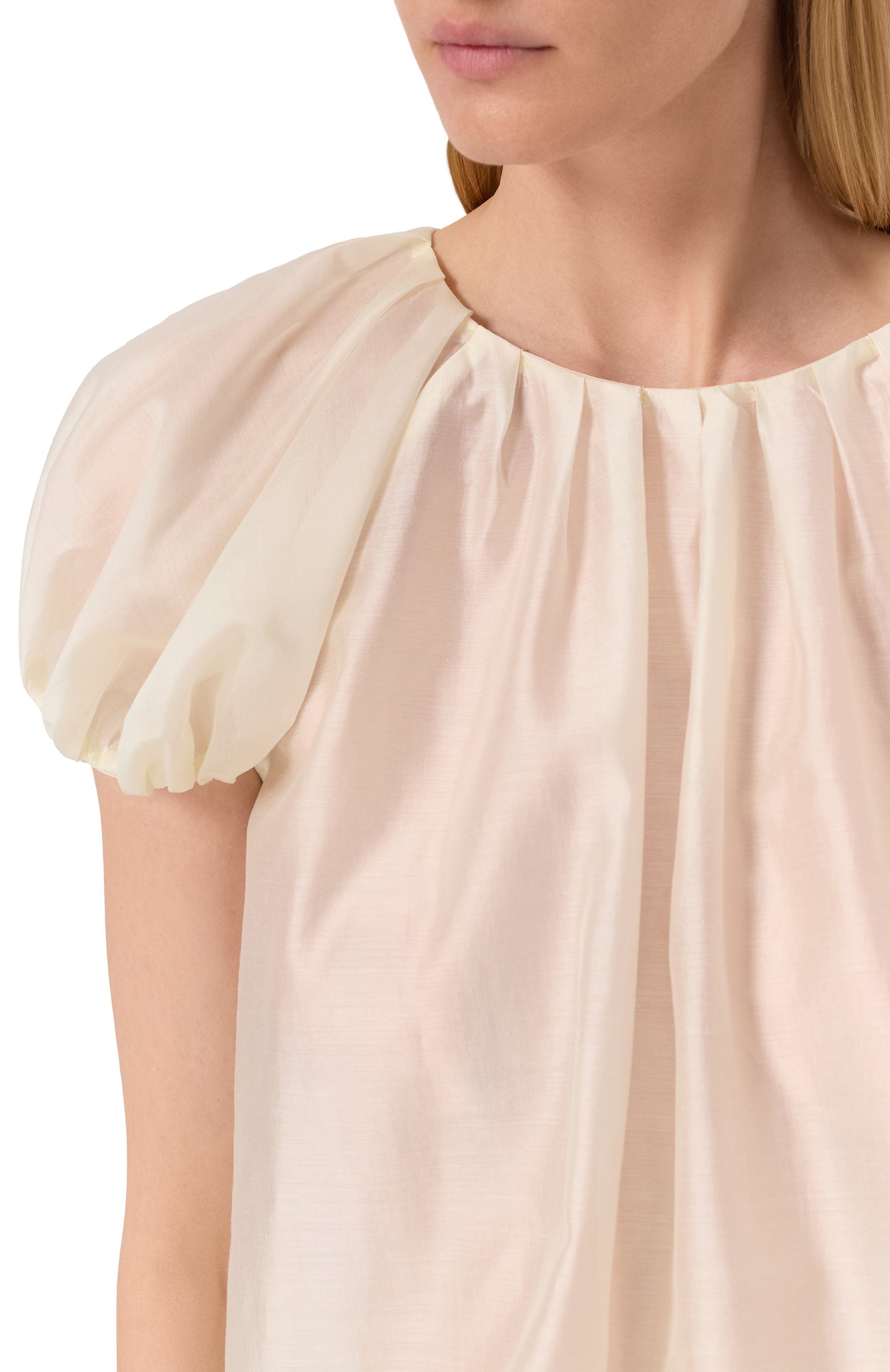 Блузка SEVEN LAB кремового цвета по цене 15960 руб., арт. SBY.14.110.543, фото 5 Блузка SEVEN LAB, арт. SBY.14.110.543, фото 5