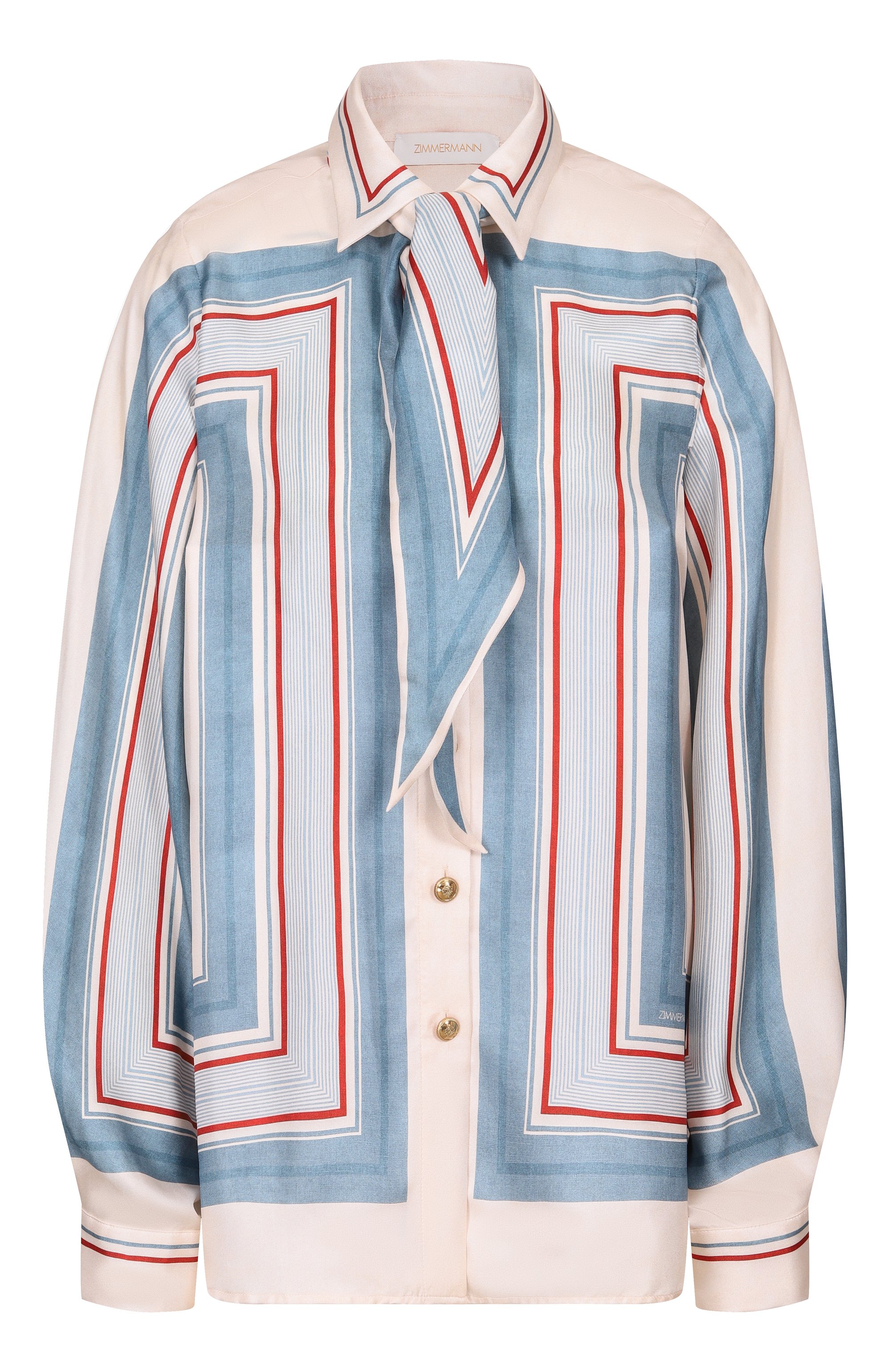 Шелковая блузка ZIMMERMANN, арт. 6357TC26R, фот о 1