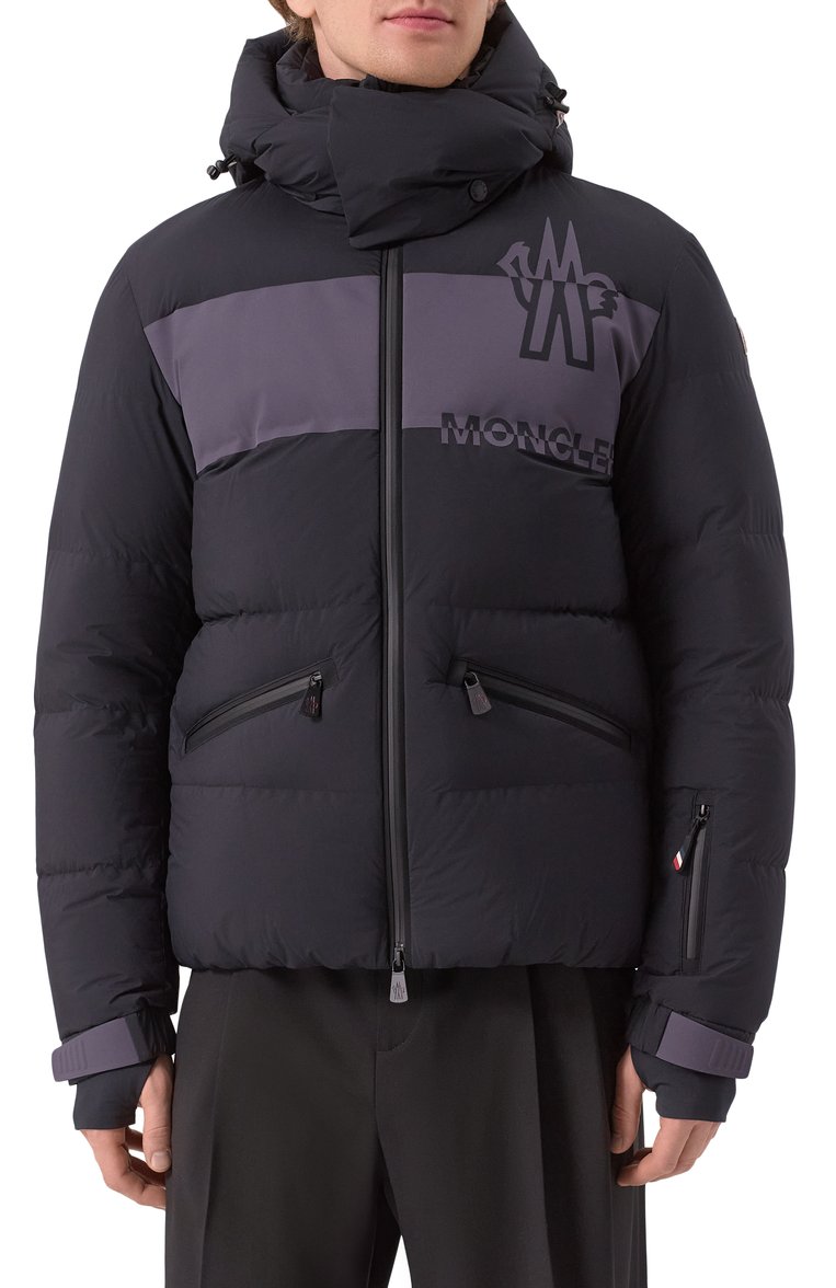 Мужская пуховик toss MONCLER GRENOBLE черного цвета, арт. 1A000-15-539X6 | Фото 3 (Материал внешний: Синтетический материал; Рукава: Длинные; Длина (верхняя одежда): Короткие; Материал подклада: Синтетический материал; Кросс-КТ: Пуховик, другое; Стили: Кэжуэл)