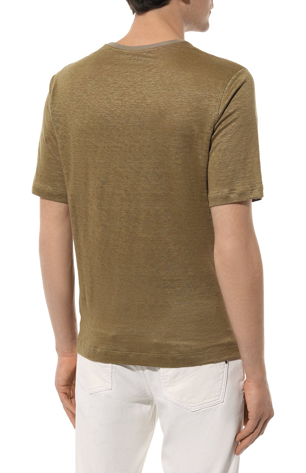 Льняная футболка ZILLI, арт. TSR02AM0800VZLF65M, фото 4