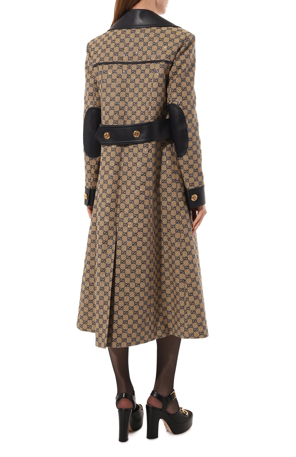 Пальто GUCCI бежевого цвета по цене 1411200 руб., арт. 669855 Z8ASE, фото 4 Пальто GUCCI, арт. 669855 Z8ASE, фото 4