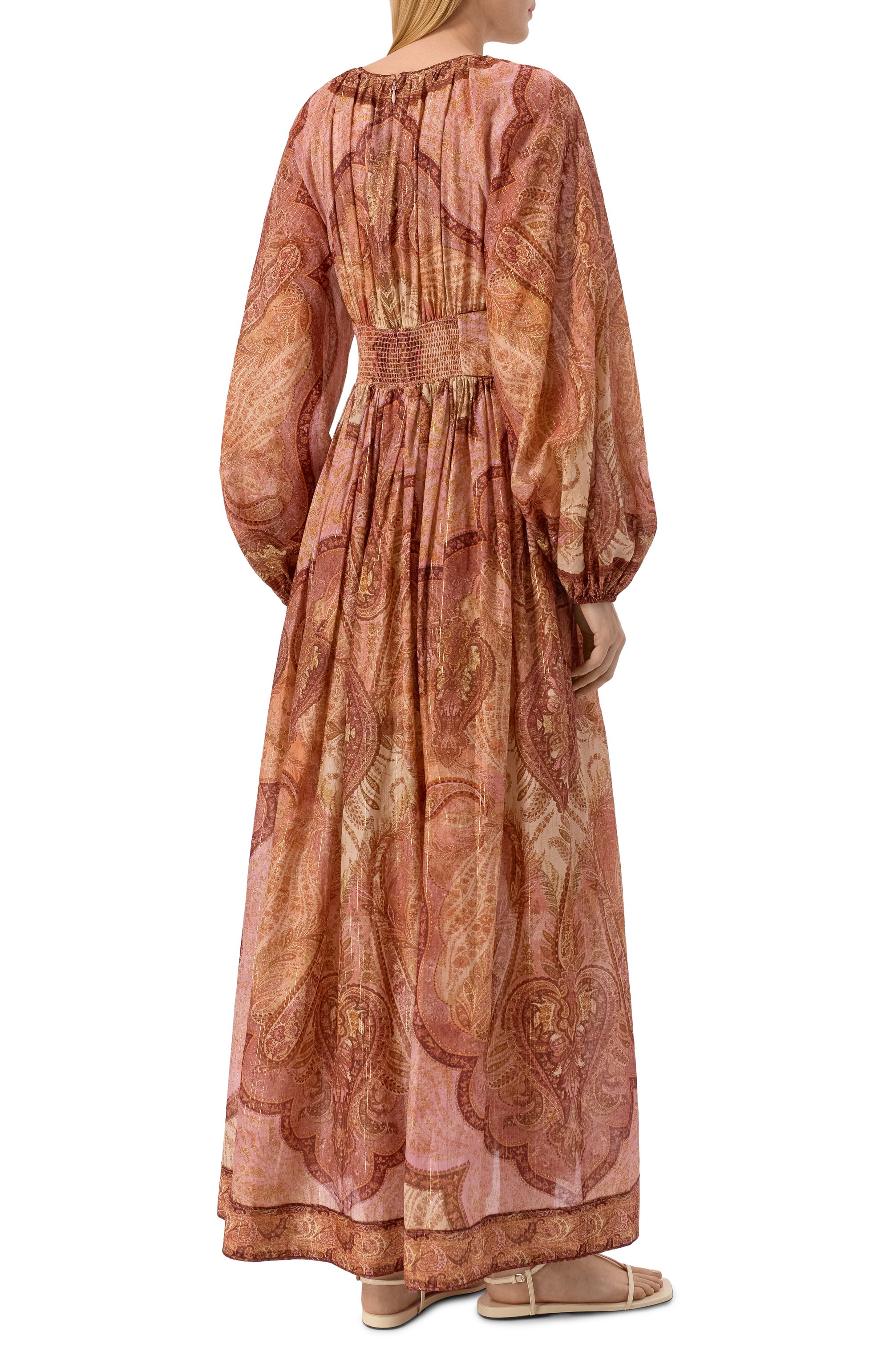 Платье из хлопка и шелка ZIMMERMANN, арт. 5947DRS262, фото 3