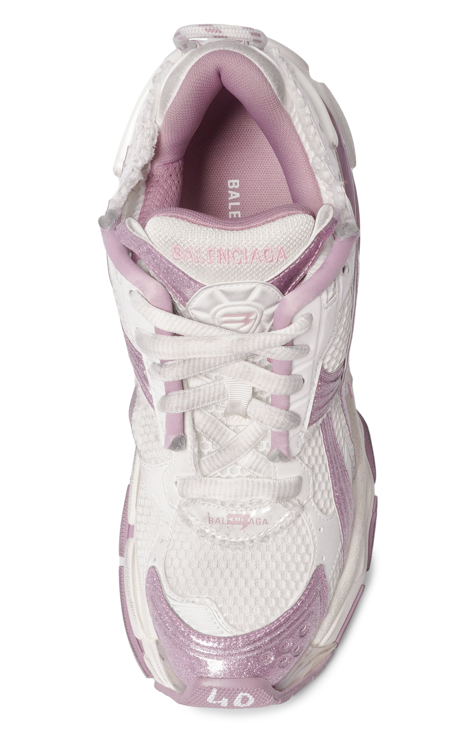 Комбинированные кроссовки runner BALENCIAGA розового цвета по цене 150000 руб., арт. 772767/WRNGF, фото 6 Комбинированные кроссовки runner BALENCIAGA, арт. 772767/WRNGF, фото 6