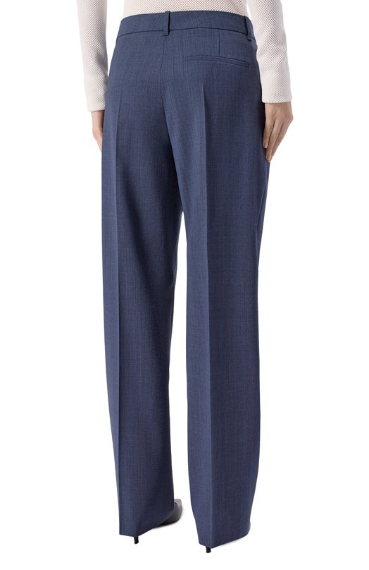 Шерстяные брюки BOSS 50542004 Синий  50542004 Фото 4