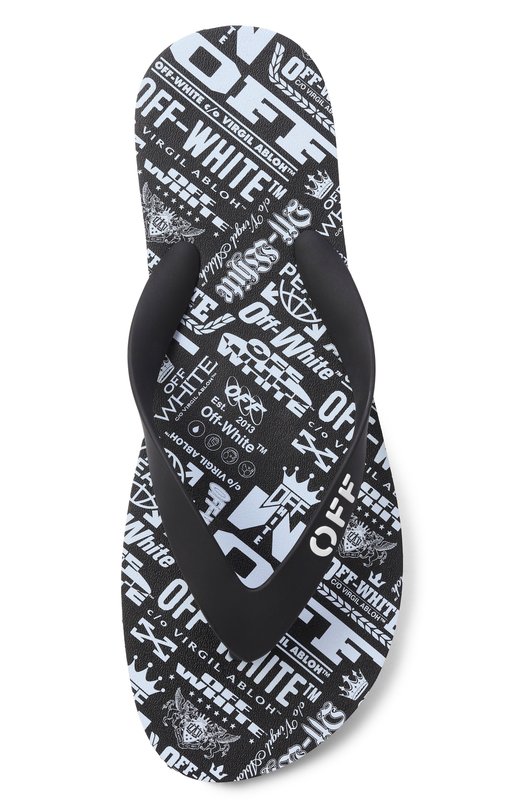 Шлепанцы Off Stamp Off-White 0MI0001F25MAT001 Чёрный  0MI0001F25MAT001 Фото 6