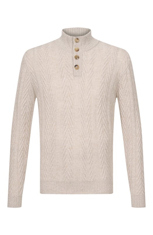 Свитер из шерсти и кашемира Andrea Campagna WU26N0460-07/FN026M Бежевый WU26N0460-07/FN026M