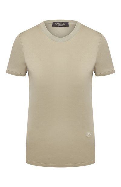 Женская хлопковая футболка LORO PIANA, арт. FAI5069
