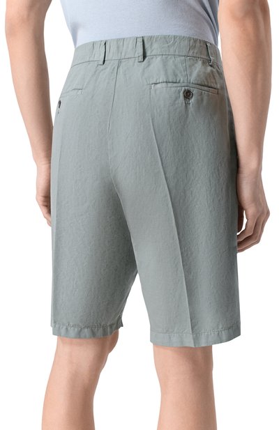 Шорты из хлопка и льна PAUL&SHARK, арт. 25414034, фото 4