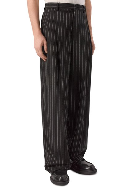 Шерстяные брюки DOLCE & GABBANA темно-серого цвета по цене 175500 руб., арт. GP168T/GK570, фото 3 Шерстяные брюки DOLCE & GABBANA, арт. GP168T/GK570, фото 3