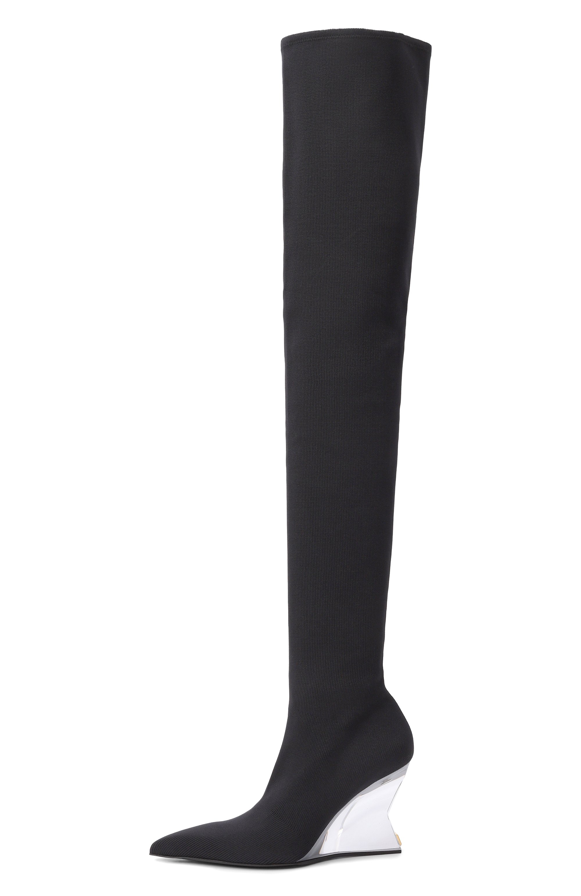 Текстильные ботфорты BALMAIN, арт. GN1TB203/TKNI, фото 4