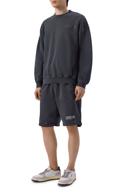 Хлопковый свитшот Comme des Fuckdown CFABM01920 Серый  CFABM01920 Фото 2