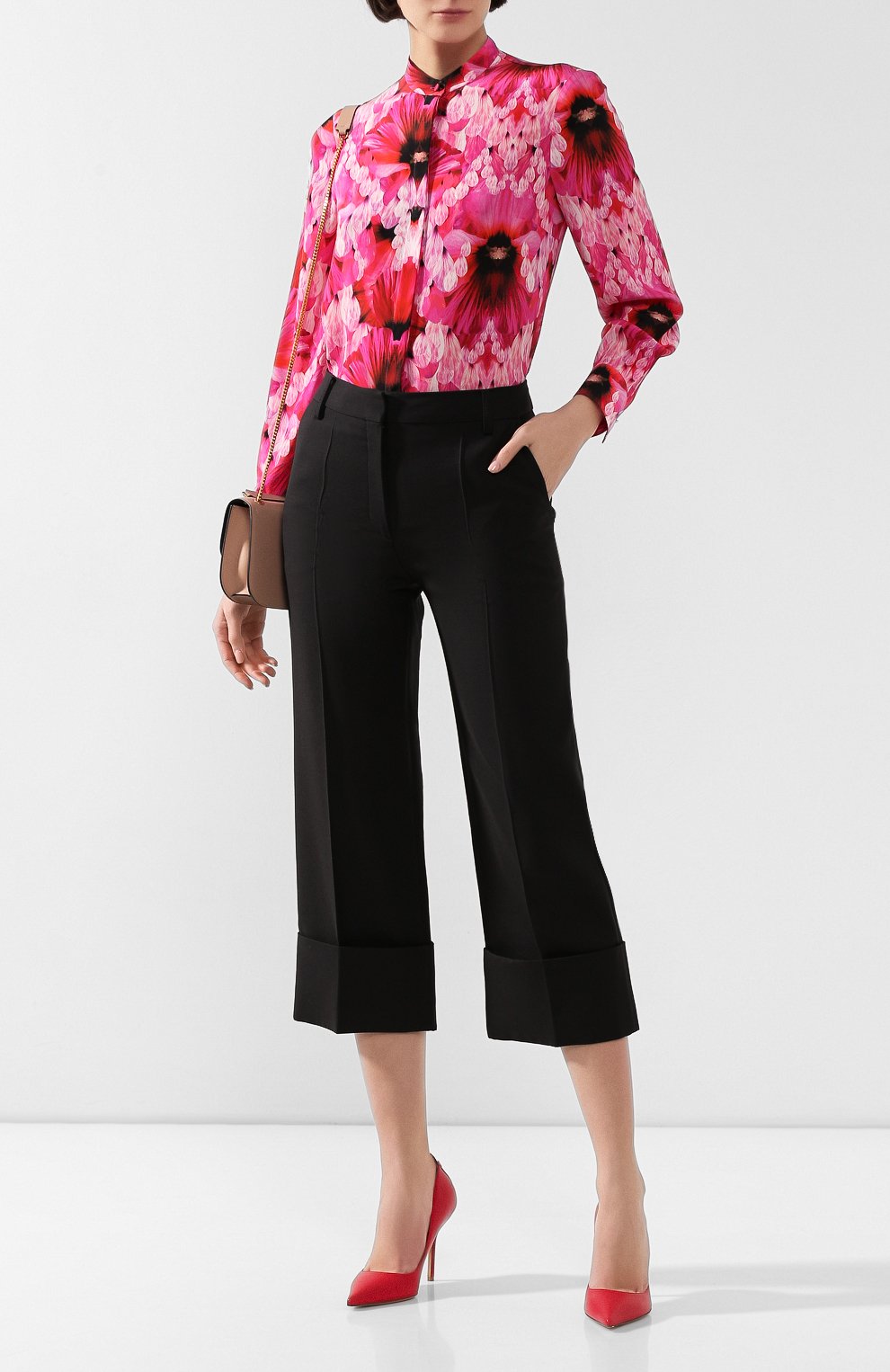 Шелковая рубашка ALEXANDER MCQUEEN, арт. 610772/QCABE, фото 2