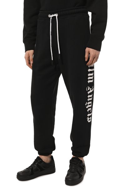 Хлопковые джоггеры PALM ANGELS, арт. PMCH010C99FLE0021001, фото 3