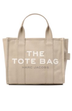 Женская сумка the tote bag small MARC JACOBS (THE) бежевого цвета, арт. M0016493 | Фото 1 (Ремень/цепочка: На ремешке; Материал: Текстиль; Сумки-технические: Сумки-шопперы; Материал сплава: Проставлено; Драгоценные камни: Проставлено; Размер: small)