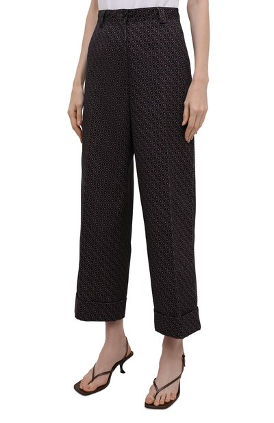 Хлопковые брюки DRIES VAN NOTEN темно-синего цвета по цене 61350 руб., арт. 212-030903-3066, фото 3 Хлопковые брюки DRIES VAN NOTEN, арт. 212-030903-3066, фото 3