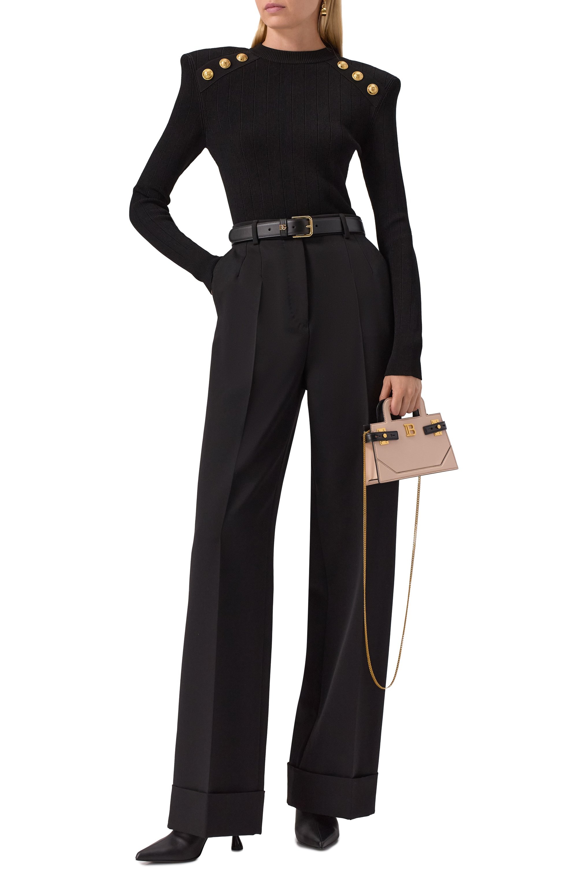 Кожаные ботильоны eden 95 BALMAIN, арт. EN1TE108/LTBC, фото 2