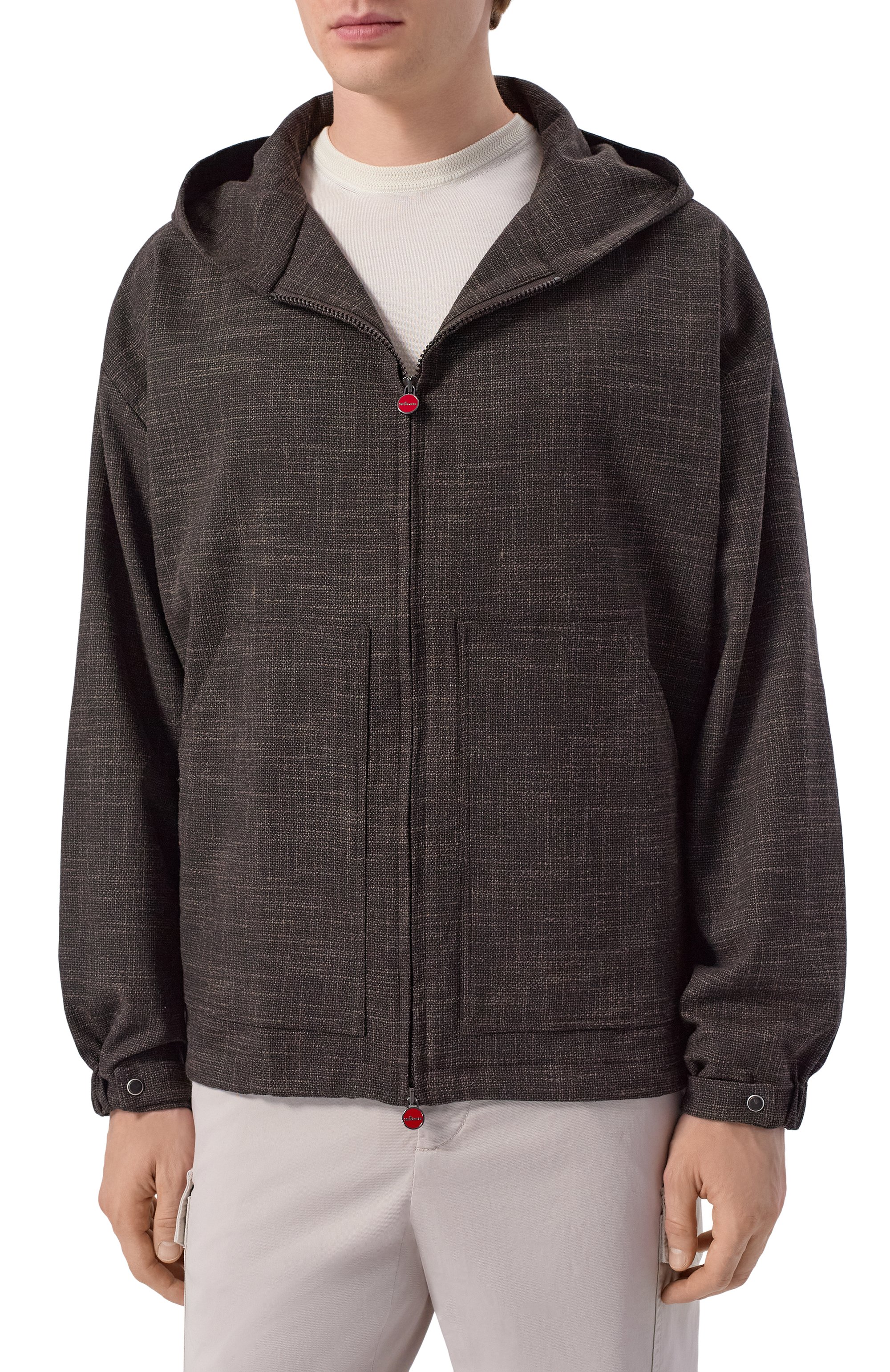 Рубашка из шерсти и шелка KITON коричневого цвета по цене 168000 руб., арт. UMC015K0629G, фото 3 Рубашка из шерсти и шелка KITON, арт. UMC015K0629G, фото 3