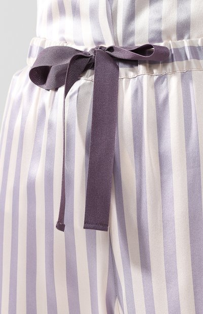 Домашние шелковые брюки в полоску MORGAN LANE, арт. 18N54LV LAVENDER, фото 5
