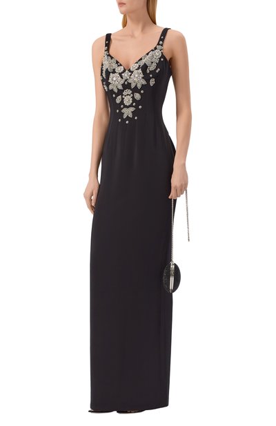 Платье из вискозы с отделкой стразами ZUHAIR MURAD, арт. SDR26025/CRCA020, фото 2