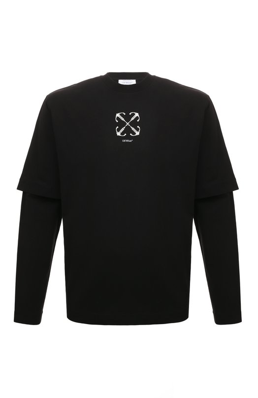 

Хлопковый лонгслив Off-White, Чёрный